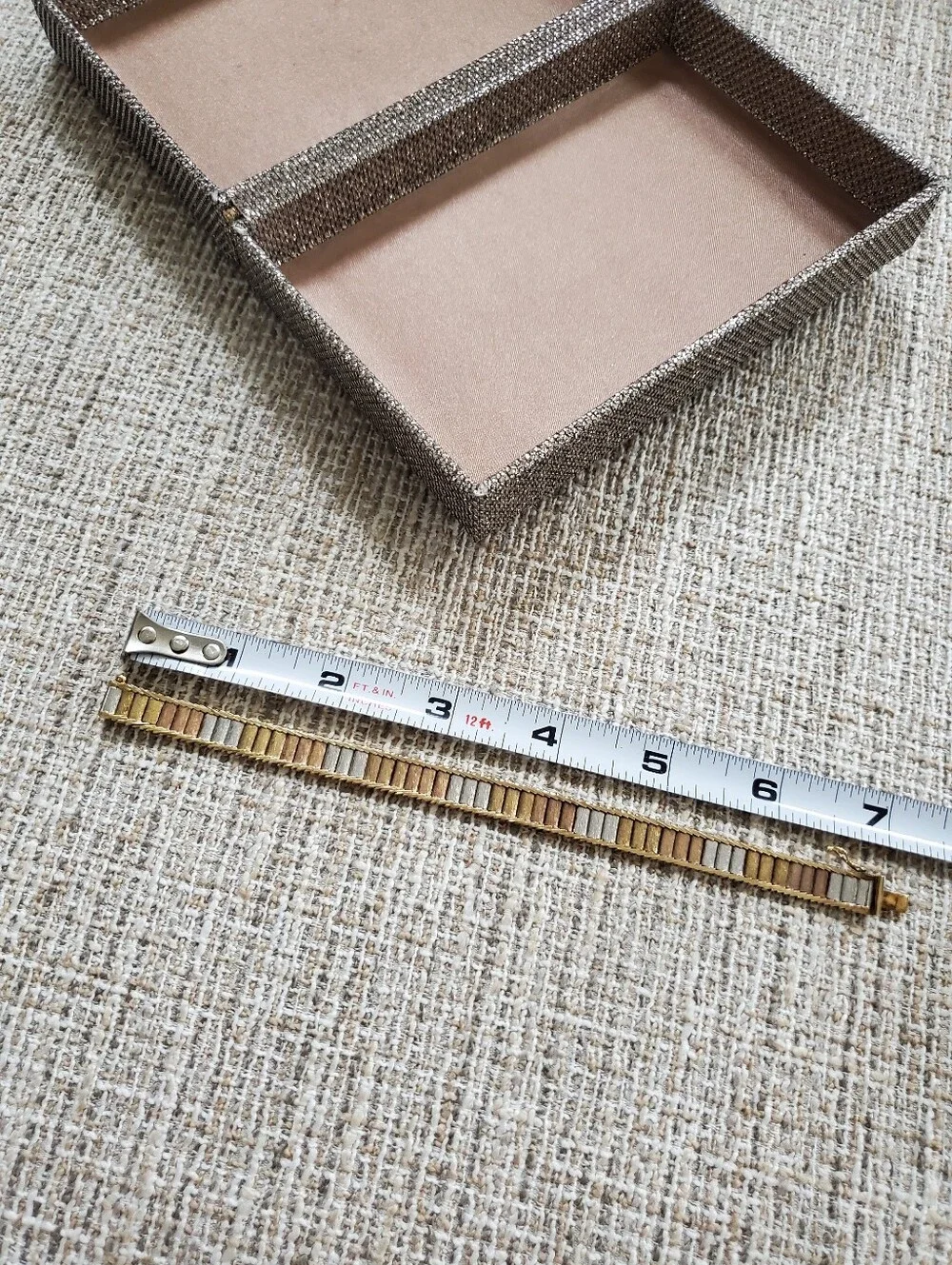 Vintage Sterling Gold Plated Multi-Tone Omega Bracelet